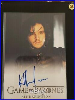 Kit Harington signed card auto AUTOGRAPH 2012 Game of Thrones