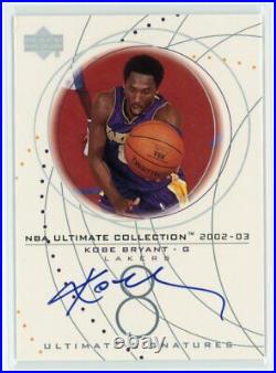 Kobe Bryant 2002-03 Upper Deck Ultimate Collection HOF Signed AUTO Lakers #KBS