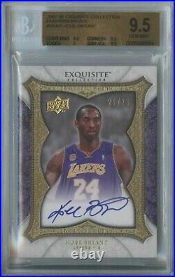 Kobe Bryant 2007 08 UD Exquisite Collection Enshrinements Auto 21/25 BGS 9.5