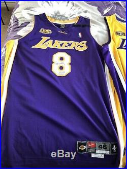 Kobe Bryant Autographed Finals/Championship jersey #8 Collection 3-peat