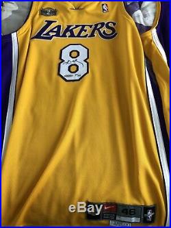 Kobe Bryant Autographed Finals/Championship jersey #8 Collection 3-peat