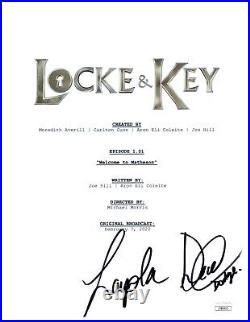 LAYSLA DE OLIVEIRA Signed LOCKE & KEY Pilot Script DODGE Autograph JSA COA Cert