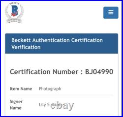 LILY SULLIVAN SIGNED AUTOGRAPH 11x14 EVIL DEAD RISES BECKETT COA BJ04990