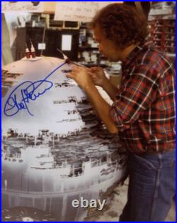 LORNE PETERSON SIGNED 8x10 PHOTO ILM VISUAL EFFECTS LEGEND STAR WARS BECKETT BAS