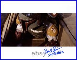 LOUIS FRIEDMAN SIGNED 11x14 PHOTO + SKIFF BOBA FETT STAR WARS RARE BECKETT BAS
