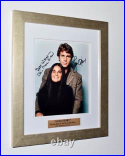 LOVE STORY Signed Autograph RYAN O'NEAL, ALI MacGRAW, Frame, COA UACC, DVD, BOOK