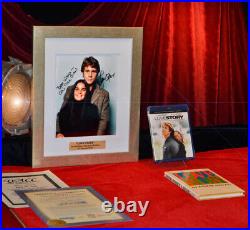 LOVE STORY Signed Autograph RYAN O'NEAL, ALI MacGRAW, Frame, COA UACC, DVD, BOOK