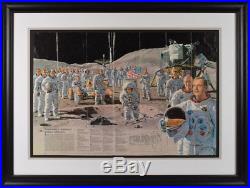 Large Poster Signed by 21 Apollo Astronauts Including Apollo 11 Crew RR COA