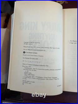 Larry King Anything Goes! Signed Hardcover 1st Printing with Dust Jacket 2000