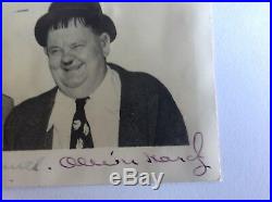 Laurel and Hardy. Autograph. Signed Photo. AFTAL DEALER