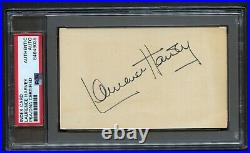 Laurence Harvey signed autograph Vintage 3x5 The Manchurian Candidate PSA Slab