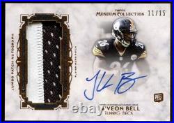 Le'Veon Bell 2013 Topps Museum Collection RPA Rookie Jumbo Patch Auto /15 Signed