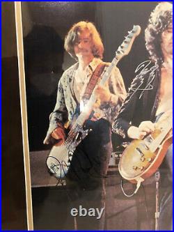 Led Zeppelin signed poster Jimmy Page Robert Plant John Paul Jones John Bonham