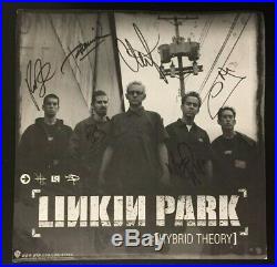 Linkin Park Signed Hybrid Theory Poster Promo Chester Bennington Mike Shinoda
