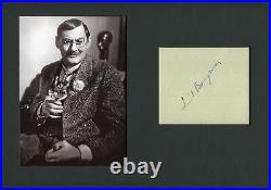 Lionel Barrymore autograph, signed album page mounted