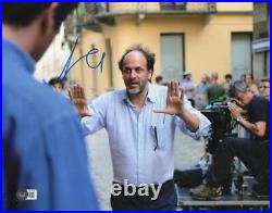 Luca Guadagnino Signed 11x14 Photo Authentic Autograph Beckett 3