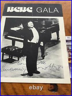 Luciano Pavarotti Signed Program JSA