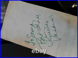 Luther Vandross original hand signed autograph
