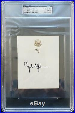 Lyndon B. Johnson Signed / Autograph Psa/dna Authentic