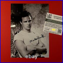 MARLON BRANDO Hand-Signed A Streetcar Named Desire 8x12 Photo + LAR COA RARE