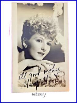 MARY MARTIN PETER PAN SIGNED AUTOGRAPHED PHOTO 2.5 x 4