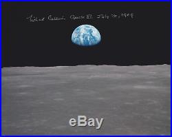 MICHAEL COLLINS APOLLO 11 -EARTHRISE- NASA HAND SIGNED 8 x 10 PHOTO WithCOA MINT