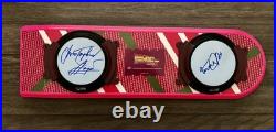 MICHAEL J FOX & CHRISTOPHER LLOYD Back to the Future Hoverboard Beckett