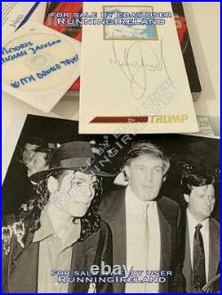 MICHAEL JACKSON SIGNED Donald Trump SAFETY CARD