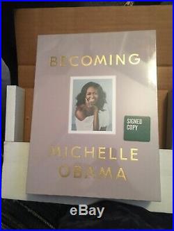 MICHELLE OBAMA SIGNED BECOMING DELUXE EDITION Book Autographed Withcoa 1st Edition