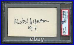 Mabel Albertson signed autograph auto Vintage 3x5 Phyllis Stephens Bewitched PSA