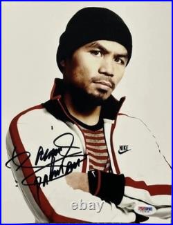 Manny Pacquiáo Autographed Original 8x10 Boxing Photo PSA/DNA Authenticated