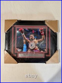 Manny Pacquiao signed autographed 8x10 Photo Framed Beckett Witness COA