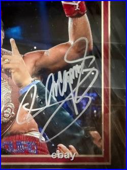 Manny Pacquiao signed autographed 8x10 Photo Framed Beckett Witness COA