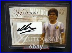 Maradona Autograph Card Futera Unique Legends signed