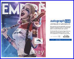 Margot Robbie Autograph Signed 8x10 Photo Suicide Squad Harley Quinn Acoa