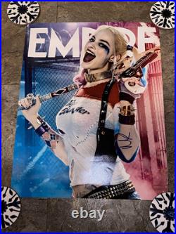 Margot Robbie Signed-Autographed 16x20 Harley Quinn Photo STEVE GRAD COA LETTER