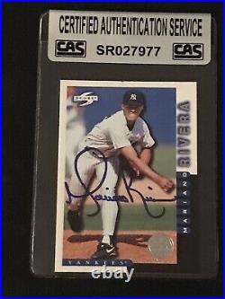 Mariano Rivera 1998 Score Team Collection Signed Autographed Card Cas Authentic