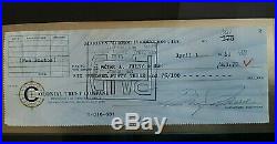 Marilyn Monroe Signed Check April 1, 1960 Framed W Display From Julien's Auction