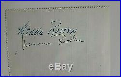 Marilyn Monroe Signed Check To Longtime Friend & Secretary Hedda Rosten May 1959