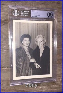 Marilyn Monroe Signed Photo Beckett Authentic Bas