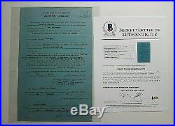 Marilyn Monroe Signed Release Contract Re River Of No Return 1953 Coa Beckett