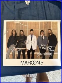 Maroon 5 Autograph Signed 8x10 Print Authentic