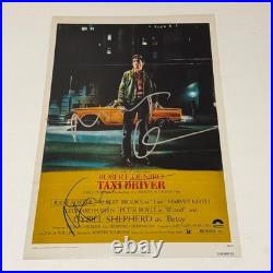 Martin Scorsese & Robert De Niro Autographed Taxi Driver 11x17 Photo A