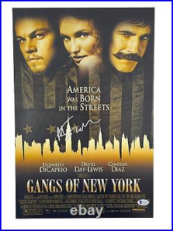 Martin Scorsese Signed 12x18 Photo Gangs Of New York Autograph Beckett Coa