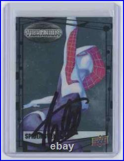 Marvel Cards Spider Gwen Signed Autographed By Stan Lee