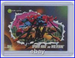 Marvel Cards Spiderman And Wolverine #74 Signed Autographed By Stan Lee