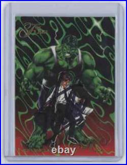 Marvel Cards The Incredible Hulk Signed Autographed By Stan Lee
