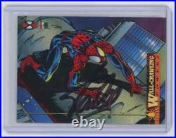 Marvel Cards Wall Crawling Powers #1 Signed Autographed By Stan Lee