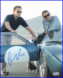 Matt Damon Christen Bale Ford V Ferrari Autograph Signed 11x14 Beckett Bas