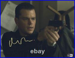 Matt Damon Signed Autograph Jason Bourne 11x14 Photo Beckett Bas